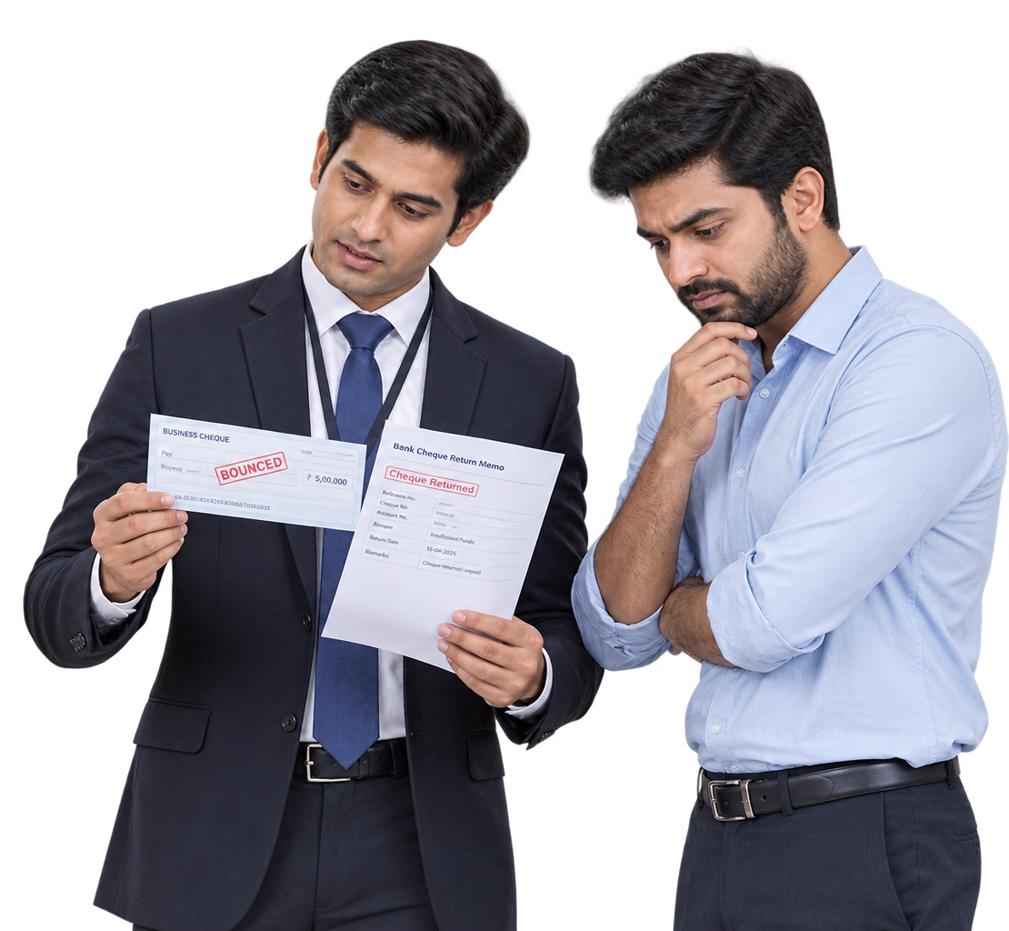 Cheque bounce assistance