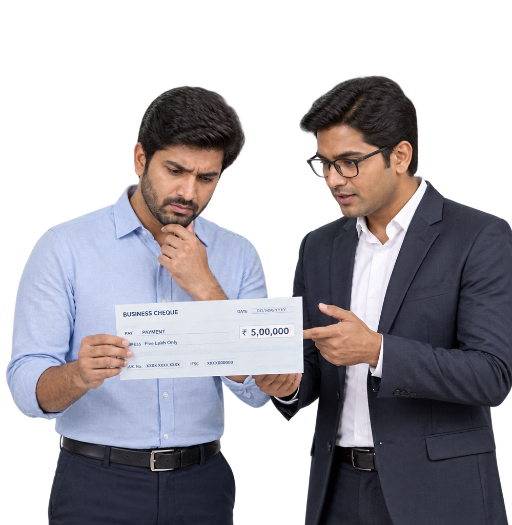 Business cheque assistance
