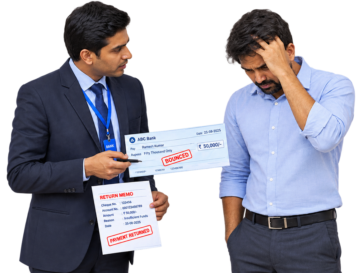 Individual cheque bounce assistance